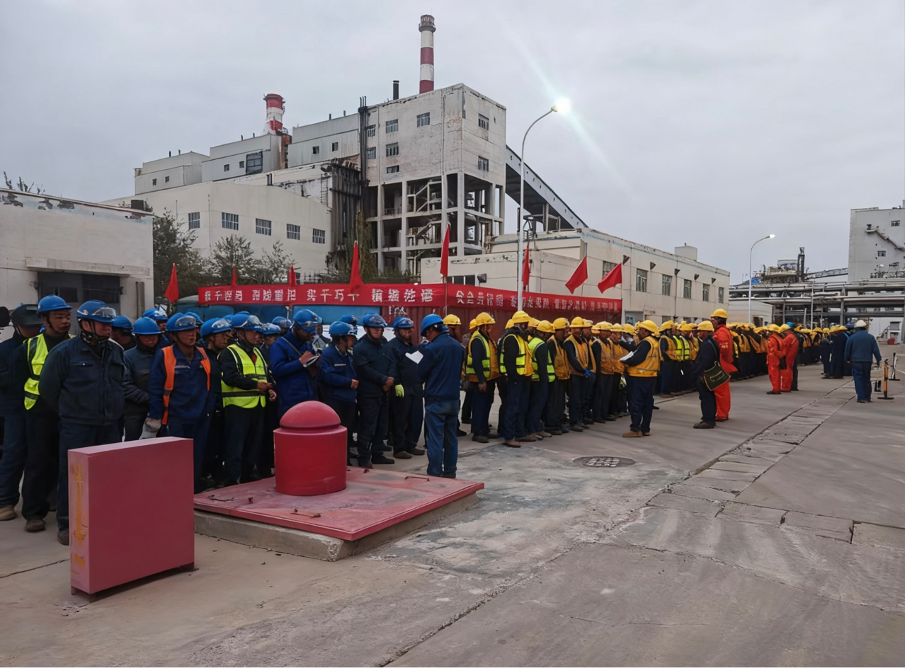 最大晨會!弘旭公司和寧大修項目部組織安全晨會(圖2) 最大晨會!弘旭公司和寧大修項目部組織安全晨會(圖2)